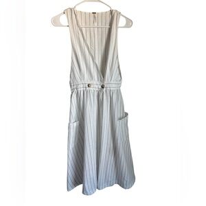 Free People Striped Pinafore Midi Dress